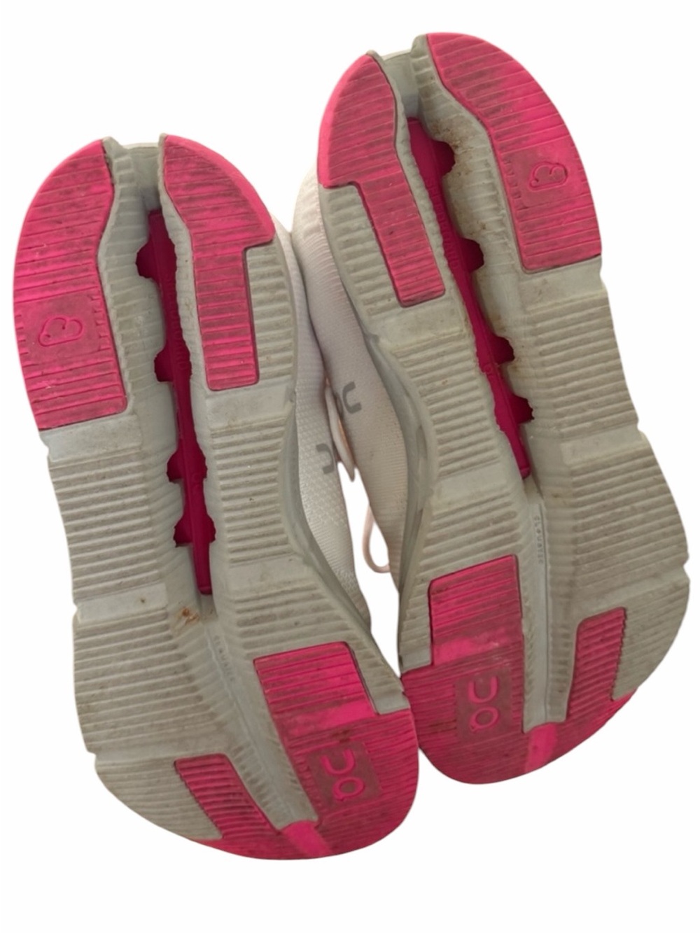 On Running Women's White and Pink‎ Athletic Running Shoes - Picture 6 of 6